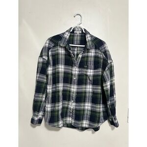 Alex‎ Mill Women XL Plaid Flannel Shirt Button Down Long Sleeve Casual Top